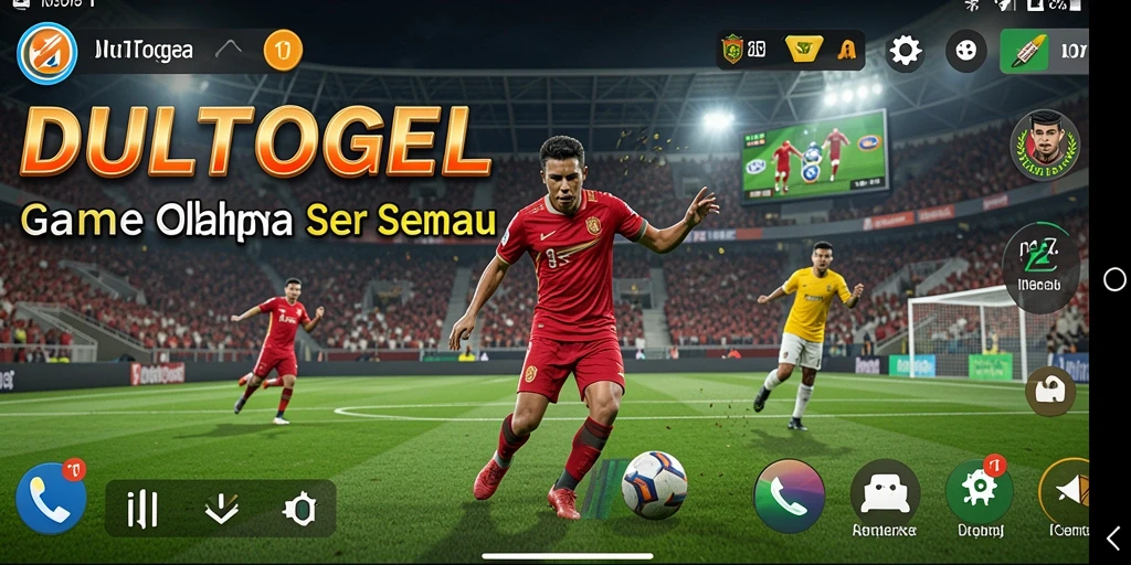 Screenshot permainan DULTOGEL yang menunjukkan aksi olahraga yang seru.