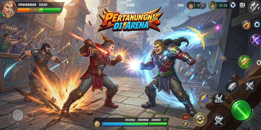 Gambaran gameplay FA99 yang intens dan menegangkan.