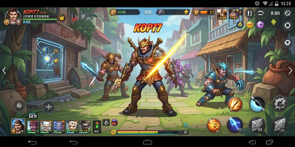 Tampilan antarmuka KOPI77 yang user-friendly dan intuitif.