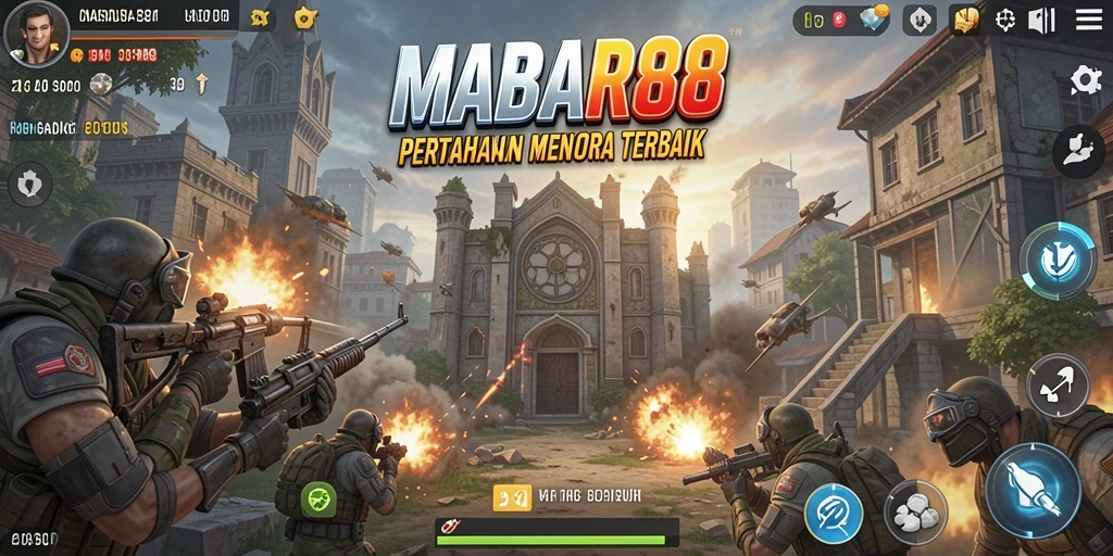Screenshot MABAR88 menampilkan aksi pertahanan menara yang mendebarkan.
