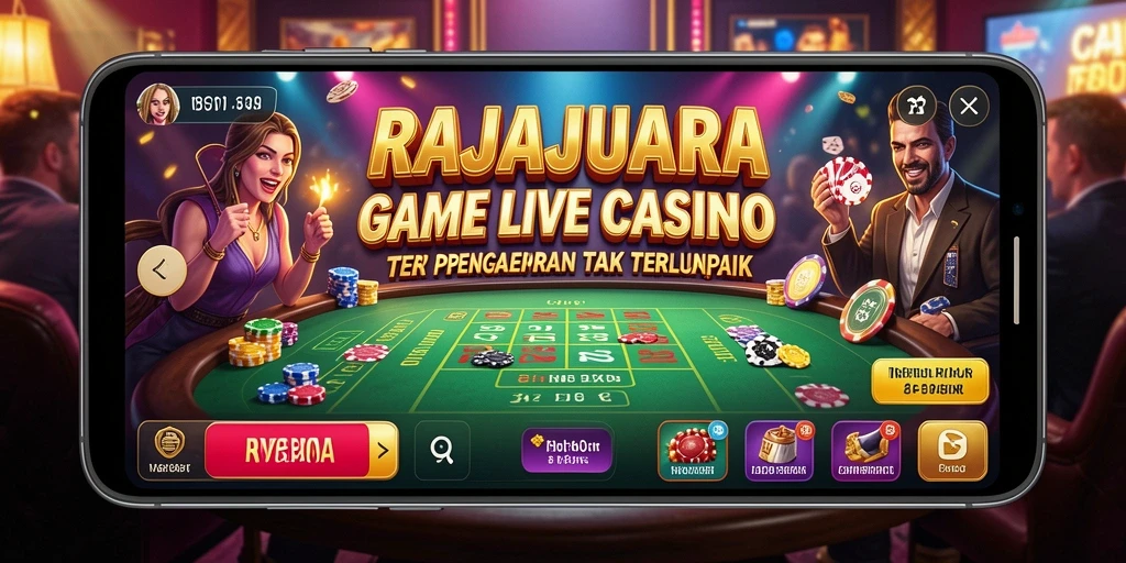 Tampilan gameplay RAJAJUARA yang menarik dan interaktif di Live Casino.