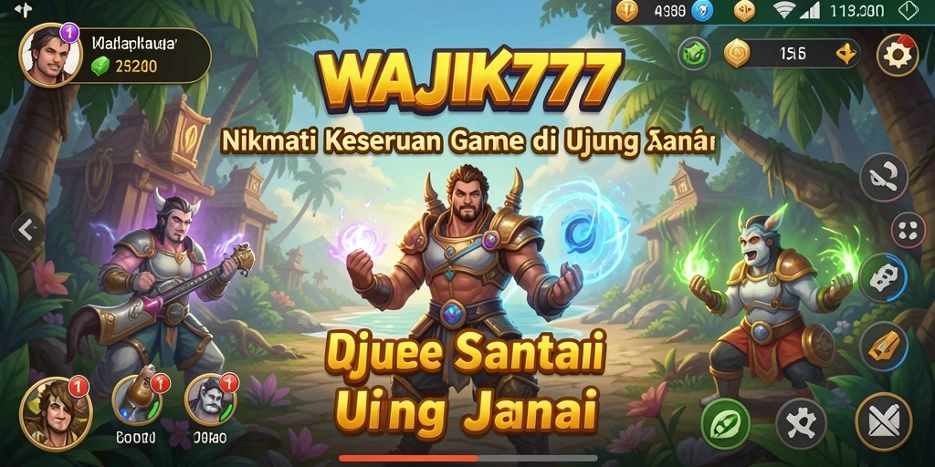 Tangkapan layar menunjukkan gameplay menarik WAJIK777 dengan grafis cerah.